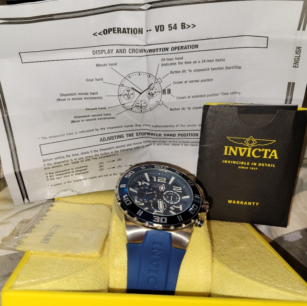 Invicta Mens Pro Diver Blue Watch